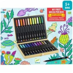 Coffret Feutres Pinceaux Djeco - 24 Pcs