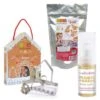 Coffret Maison En Pain D'épices - Découpoirs, Préparation Biscuits Et Poudre Dorée