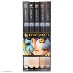 Coffret Marqueurs Chameleon - Color Tones - 5 Feutres