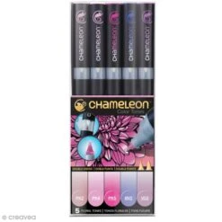 Coffret Marqueurs Chameleon - Floral Tones - 5 Feutres