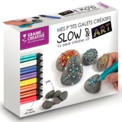 Coffret Mon Atelier De Galets Créatifs + 8 Crayons