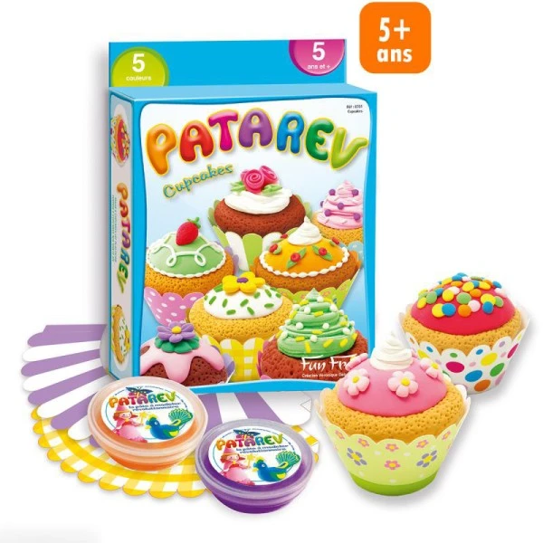 Coffret Pâte à Modeler Patarev - Cupcakes 1 Coffret Pâte à Modeler Patarev - Cupcakes
