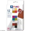 Coffret Pâte Fimo Effet Cuir - 12 X 25 G