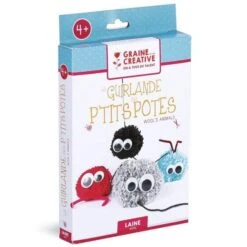 Coffret Pour Enfants - Guirlande En Pompons Les Petits Potes