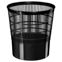 CEP Corbeille à Papier Basic, 16 Litres, Noir