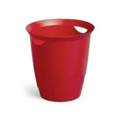 Durable Corbeille à Papier TREND, 16 Litres, Rond, Rouge