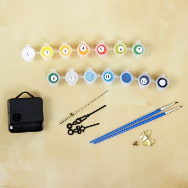 Couple Dans L'Amour Les Amoureux De L'Horloge De La Peinture Par Numéro Kit De Bricolage, De L'Artis 5 Couple Dans L'Amour Les Amoureux De L'Horloge De La Peinture Par Numéro Kit De Bricolage, De L'Artis – Image 5