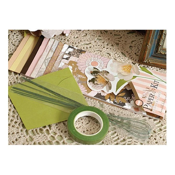 Creative Or Rose De Fleurs De Papier Origami, Scrapbooking Facile Artisanat BRICOLAGE Kit De 5 Cinq 2 Creative Or Rose De Fleurs De Papier Origami, Scrapbooking Facile Artisanat BRICOLAGE Kit De 5 Cinq – Image 2