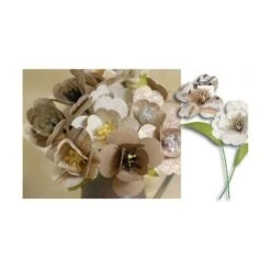 Créatrice De L'Or Brun De Fleurs De Papier Origami, Scrapbooking Facile Artisanat BRICOLAGE Kit De 5