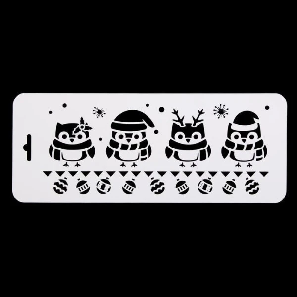 Curb Pochoir "pingouins" En Plastique, Artisanat, 10x25 Cm, Décoration Murale De La Maison Peinture 2 Curb Pochoir "pingouins" En Plastique, Artisanat, 10x25 Cm, Décoration Murale De La Maison Peinture – Image 2