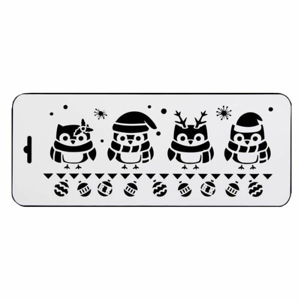 Curb Pochoir "pingouins" En Plastique, Artisanat, 10x25 Cm, Décoration Murale De La Maison Peinture 1 Curb Pochoir "pingouins" En Plastique, Artisanat, 10x25 Cm, Décoration Murale De La Maison Peinture