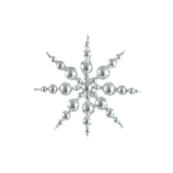 D'argent Tout Droit De Star Tchèque De Bohême De L'Arbre De Noël De Cadeaux Ornements De Perles De V 1 D'argent Tout Droit De Star Tchèque De Bohême De L'Arbre De Noël De Cadeaux Ornements De Perles De V