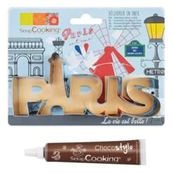 Découpoir à Biscuits En Inox Paris + Stylo Chocolat
