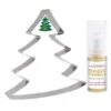 Découpoir à Pâtisserie Inox XXL Sapin + 1 Poudre Alimentaire Irisée Dorée