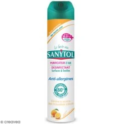 Désinfectant Surfaces Et Textiles Zestes D'agrumes - Purificateur D'Air Anti Allergènes - 300 Ml