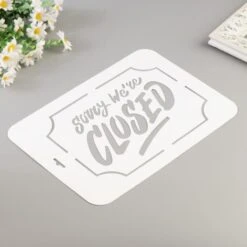 "Désolé Fermé" Pochoir 22x31 Cm, Police, Cookies, Fichier Coupé, Artisanat, Décoration Murale à La M 5 "Désolé Fermé" Pochoir 22x31 Cm, Police, Cookies, Fichier Coupé, Artisanat, Décoration Murale à La M -Promos Creavea Boutique desole ferme pochoir 22x31 cm police cookies fichier coupe artisanat decoration murale a la m p 3