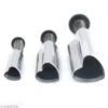 Emporte Pièce Coeur Avec Poussoir - 3 Pcs