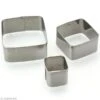Emporte Pièce Inox Carré X 3