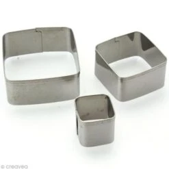 Emporte Pièce Inox Carré X 3