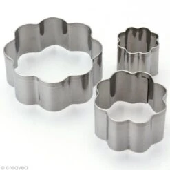 Emporte Pièce Inox Fleur X 3
