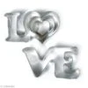 Emporte Pièce Inox Pour Modelage - Love - 4 Pcs