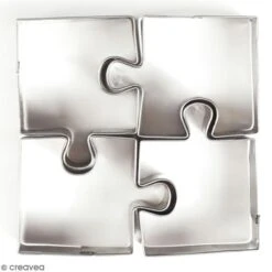 Emporte Pièce Inox Pour Modelage - Puzzle - 3 Pcs