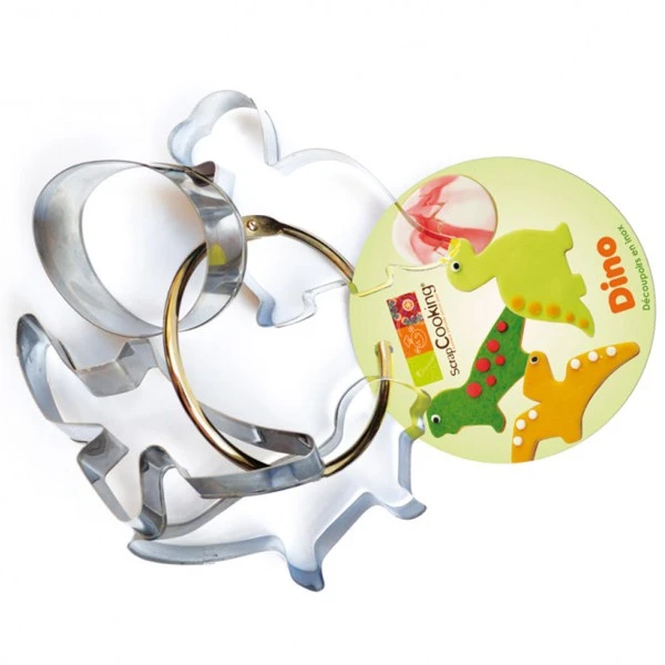 Emporte Pièces Inox - Dinosaures - 4 Pcs 1 Emporte Pièces Inox - Dinosaures - 4 Pcs