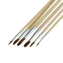 Ensemble De Pinceaux, Aquarelle, Artiste, Brosse À Cheveux Naturelle" Pony "Ronde, 6 Pièces: No. 2, -Promos Creavea Boutique ensemble de pinceaux aquarelle artiste brosse a cheveux naturelle pony ronde 6 pieces no 2 p 2