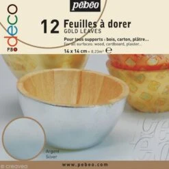 Pebeo Feuille à Dorer Pébéo - Argent X 12