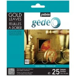 Pebeo Feuilles à Dorer - Doré - 25 Pcs