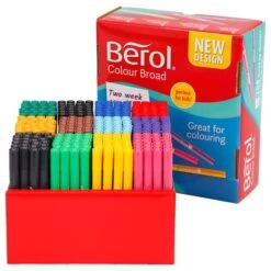 Feutre Berol, Trait: 1,2 Mm, D: 10 Mm, 288 Pièces, Couleurs Assorties
