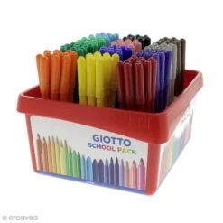 Feutre De Coloriage Turbo Color GIOTTO X 144 - Coffret école