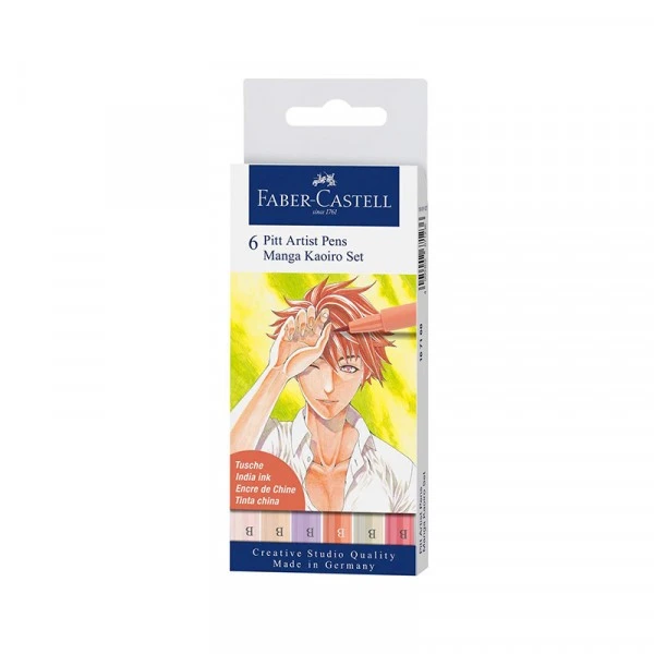 Feutre Pitt Artist Pens - Boite De 6 - Manga Kaorio - Faber-Castell 1 Feutre Pitt Artist Pens - Boite De 6 - Manga Kaorio - Faber-Castell