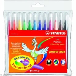 Feutre Stabilo Power Max - Pochette 12 Feutres De Coloriage