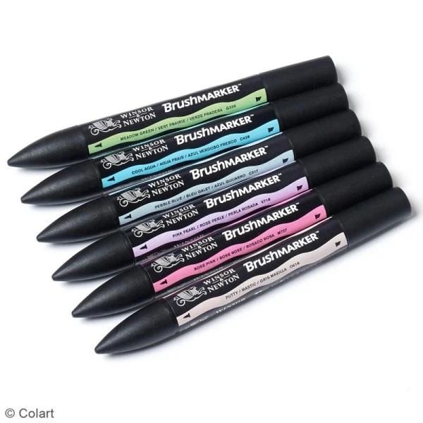 Feutres à Alcool BrushMarker - Tons Pastel - 6 Pcs 2 Feutres à Alcool BrushMarker - Tons Pastel - 6 Pcs – Image 2