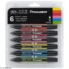 Feutres à Alcool ProMarker - Tons Vifs - 6 Pcs