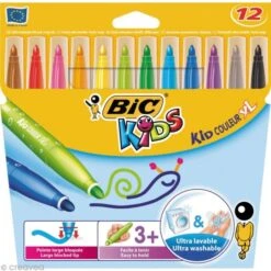 Feutres Bic Kids - Kid Couleur XL - 12 Feutres