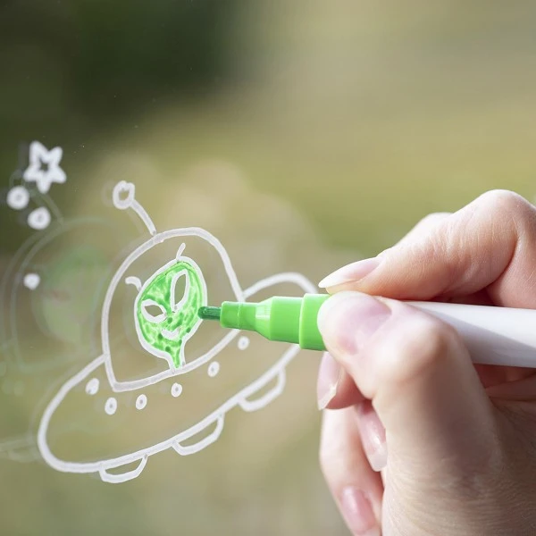 Creativ Company Feutres Craie - Couleurs Fantaisies - Pointe Fine - 5 Pcs 2 Creativ Company Feutres Craie - Couleurs Fantaisies - Pointe Fine - 5 Pcs – Image 2