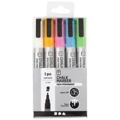Creativ Company Feutres Craie - Couleurs Fantaisies - Pointe Fine - 5 Pcs 7 Creativ Company Feutres Craie - Couleurs Fantaisies - Pointe Fine - 5 Pcs -Promos Creavea Boutique feutres craie couleurs fantaisies pointe fine 5 pcs p 3