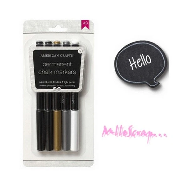 Feutres, Crayons American Crafts - 5 Pièces 1 Feutres, Crayons American Crafts - 5 Pièces