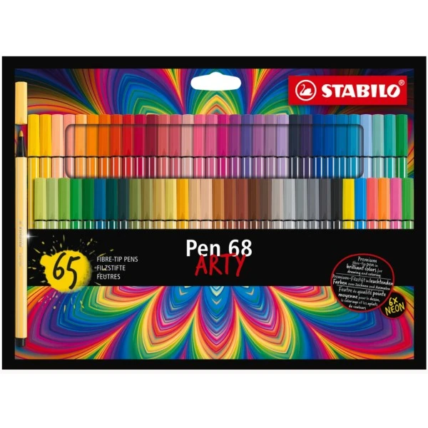Stabilo Feutres De Coloriage "Pen 68 Arty" - Etui Carton De 65 1 Stabilo Feutres De Coloriage "Pen 68 Arty" - Etui Carton De 65