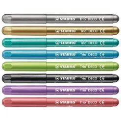 Stabilo Feutres De Coloriage Trio Deco - Pointe Large - Métallisés - 8 Pcs -Promos Creavea Boutique feutres de coloriage trio deco pointe large metallises 8 pcs p 3