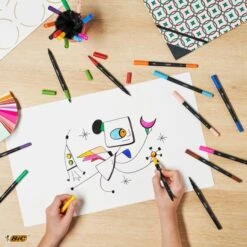 Feutres D'écriture Bic Intensity - Double Pointe - 6 Pcs -Promos Creavea Boutique feutres decriture bic intensity double pointe 6 pcs p 3