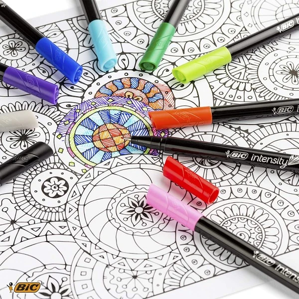 Feutres D'écriture Bic Intensity - Pointe Fine - 10 Pcs 4 Feutres D'écriture Bic Intensity - Pointe Fine - 10 Pcs – Image 4