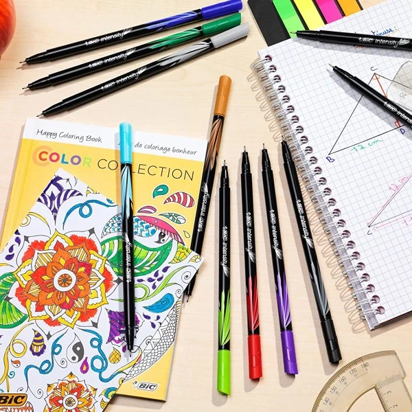 Feutres D'écriture Bic Intensity - Pointe Fine - 10 Pcs 6 Feutres D'écriture Bic Intensity - Pointe Fine - 10 Pcs – Image 6