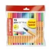 Stabilo Feutres Fins Point 88 Mini - Ecopack De 15 Pièces