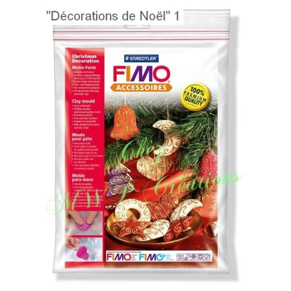 Fimo Accessoires - Moules Pour Pâte Fimo - Décorations Noël 1 Fimo Accessoires - Moules Pour Pâte Fimo - Décorations Noël