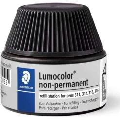 Staedtler Flacon De Recharge "Lumocolor", Non Permanent - Noir