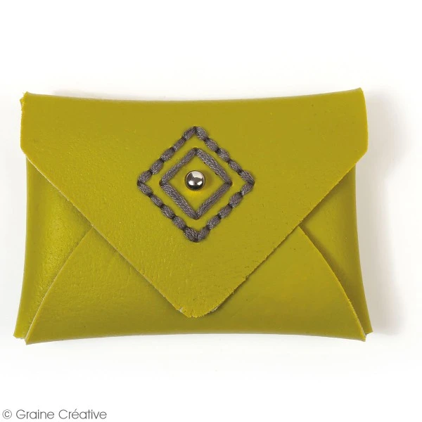 Gabarit Pour Fimo Effet Cuir - Porte-monnaie à Broder - 2 Pcs 2 Gabarit Pour Fimo Effet Cuir - Porte-monnaie à Broder - 2 Pcs – Image 2