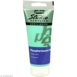 Pebeo Gel Phosphorescent Pébéo Studio - Turquoise 100 Ml